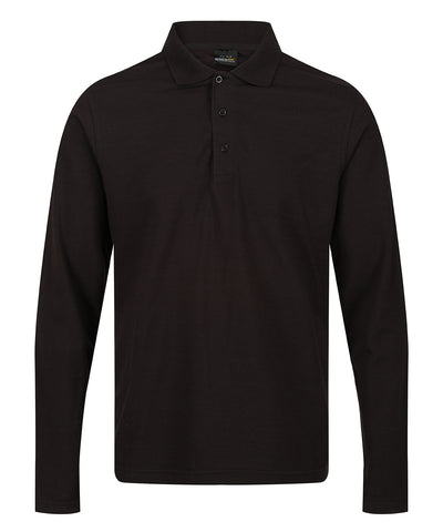 Polo de manga larga Pro 65/35 | Negro