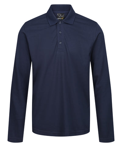 Polo de manga larga Pro 65/35 | Azul Marino