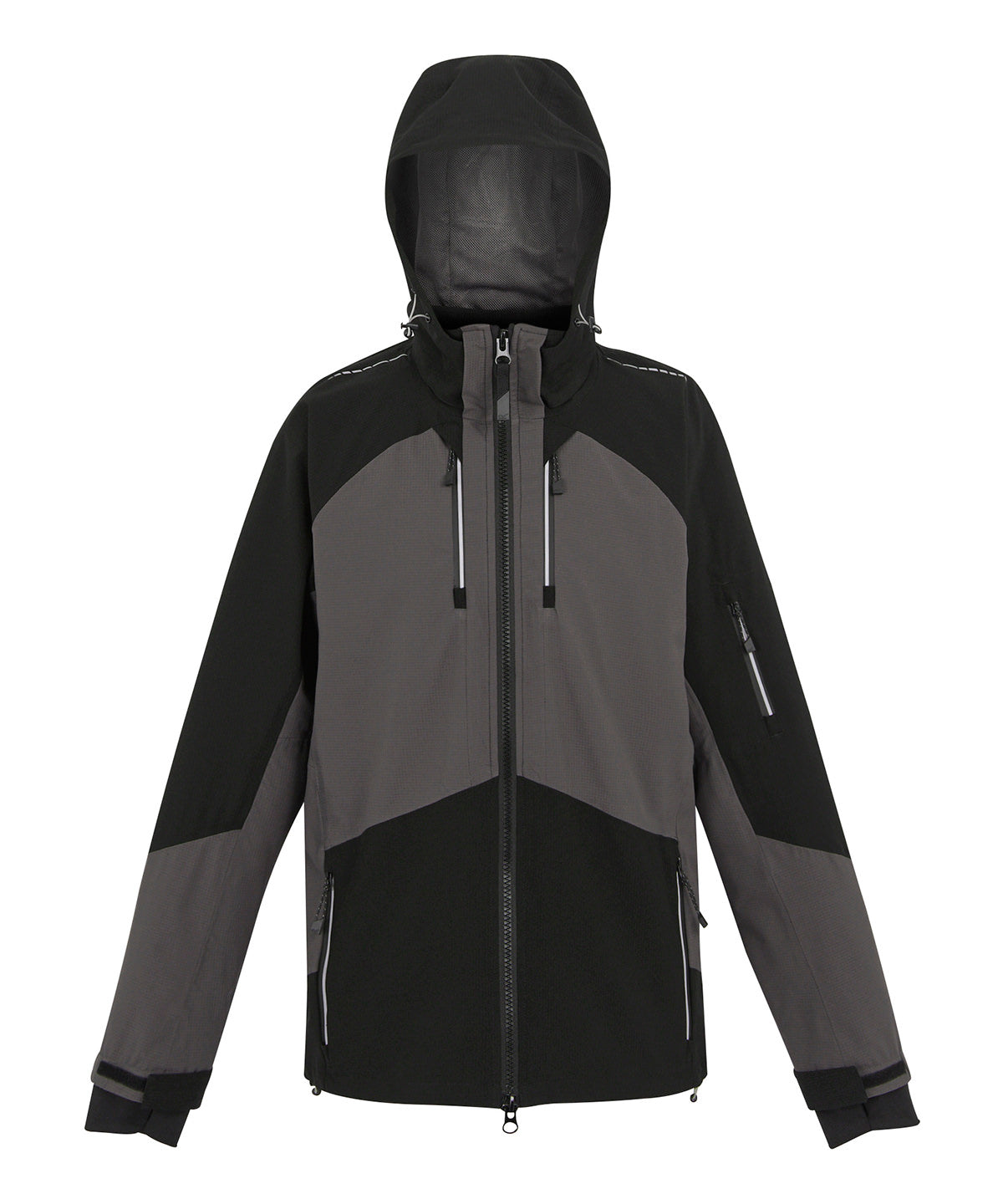 Chaqueta impermeable con tejido elstico 4-Tex | Gris Pizarra/Negro