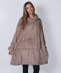 La sudadera de tela de peluche del oso de peluche con lazo | Negro