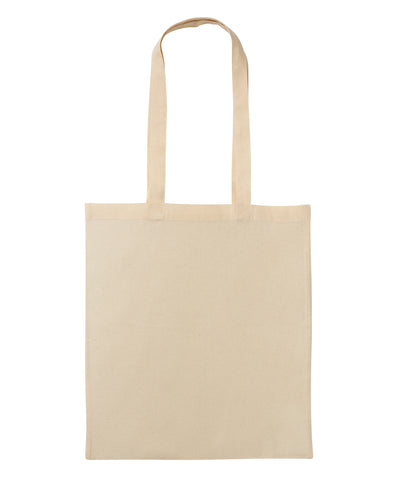 Shopper de algodn reciclado con asas largas | Natural