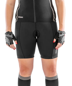 Pantalones cortos acolchados para mujer | Negro