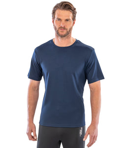 Camiseta de manga corta de secado rpido Spiro | Negro