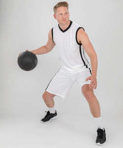 Camiseta de baloncesto de secado rpido | Negro/Blanco