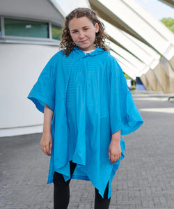 Poncho de plstico para nios | Negro