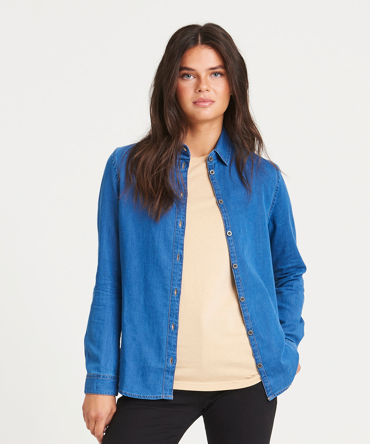 Camisa vaquera Lucy para mujer | Azul Oscuro