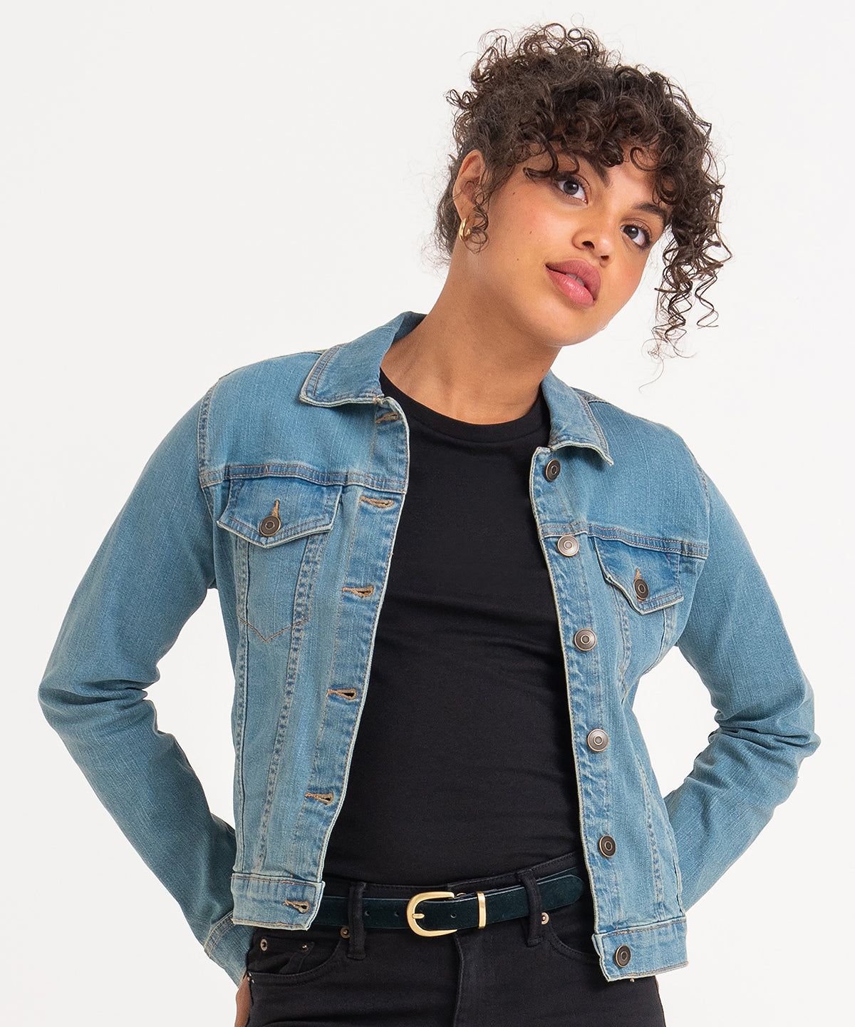 Cazadora vaquera Olivia para mujer | Negro