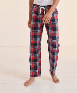 Pantalones de saln de tartn | Cuadros Rojos/Marino