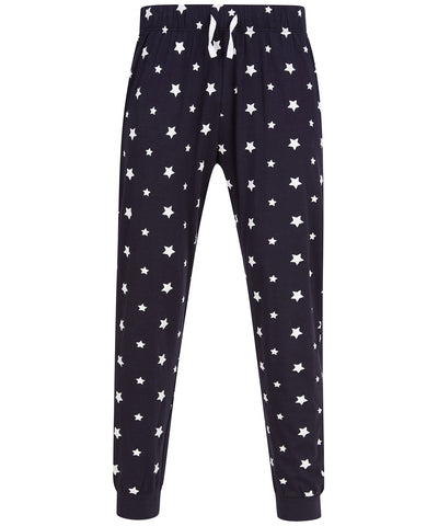 Pantalones de estar por casa | Azul Marino/Estrellas Blancas