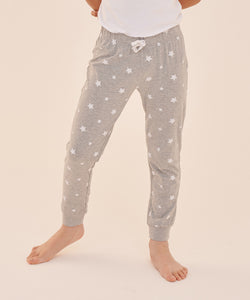 Pantalones de estar por casa para nios con puos | Rayas Rojas/Blancas
