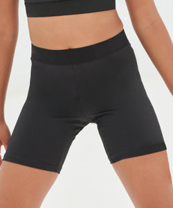 Pantalones cortos de ciclismo de moda para nios | Negro/Negro