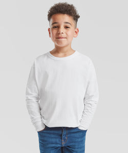 Camiseta de manga larga para nios Coolplus® Valueweight T | Negro