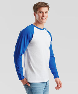 Camiseta de bisbol de manga larga | Blanco/Negro