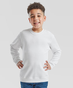 Sudadera clsica para nios con mangas set-in | Negro