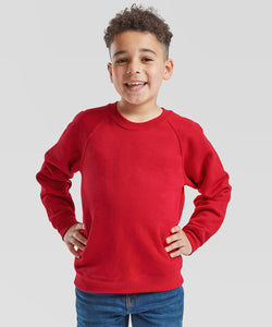 Sudadera clsica ragln para nios | Negro