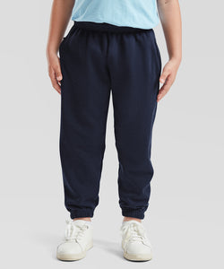 Pantalones de chndal clsicos para nios con puos elsticos | Negro