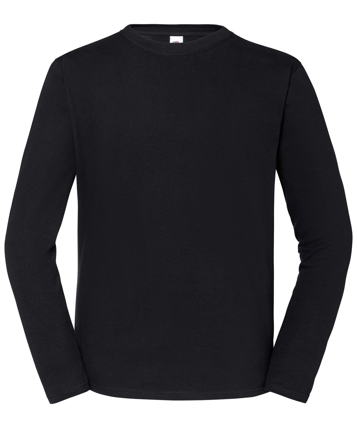 Camiseta de manga larga premium Iconic 195 ringspun | Negro Clsico