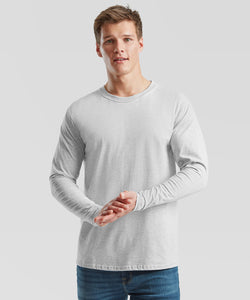 Camiseta de manga larga premium Iconic 195 ringspun | Negro Clsico