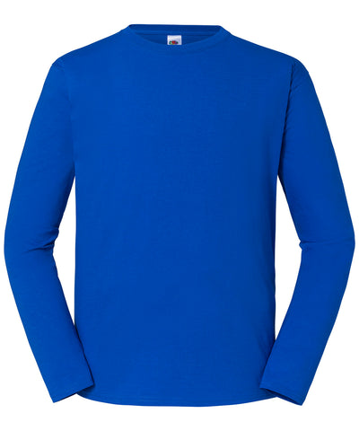 Camiseta de manga larga premium Iconic 195 ringspun | Azul Claro