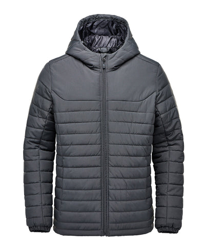 Chaqueta acolchada con capucha Nautilus | Gris Oscuro