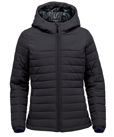 Chaqueta acolchada con capucha Nautilus para mujer | Negro