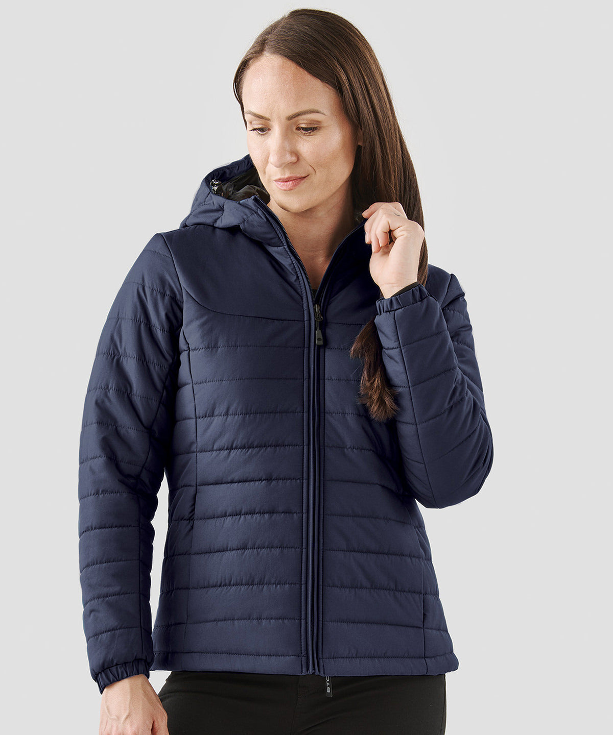 Chaqueta acolchada con capucha Nautilus para mujer | Negro