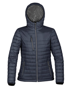 Chaqueta trmica Gravity para mujer | Gris Oscuro/Azul Marino