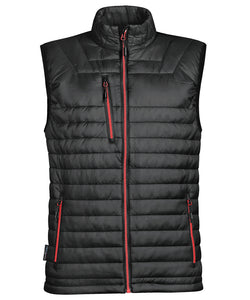 Chaleco trmico Gravity | Negro/Rojo Verdadero