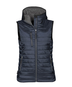 Chaleco trmico Gravity para mujer | Gris Oscuro/Azul Marino