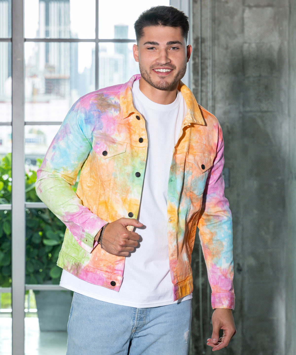 Chaqueta vaquera tie-dye | Negro Cristal