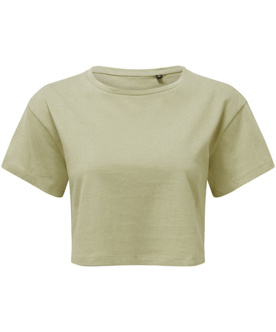 Top corto para mujer TriDri® | Verde Salvia