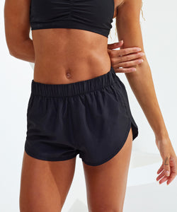 Pantalones cortos de running para mujer TriDri® | Negro