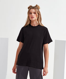 Camiseta oversize cuadrada orgnica para mujer TriDri® | Negro