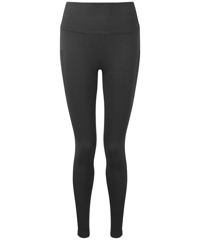 Mallas deportivas de mujer TriDri® ribeteadas sin costuras con ajuste 3D para varios deportes | Gris Oscuro