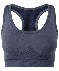 Sujetador deportivo sin costuras TriDri® con ajuste 3D en apariencia denim multi-deporte | Denim ndigo