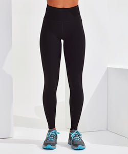 Mallas sin costuras de longitud personalizada para mujer TriDri® | Negro