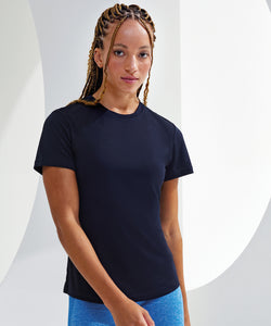 Camiseta de rendimiento reciclada para mujer TriDri® | Negro