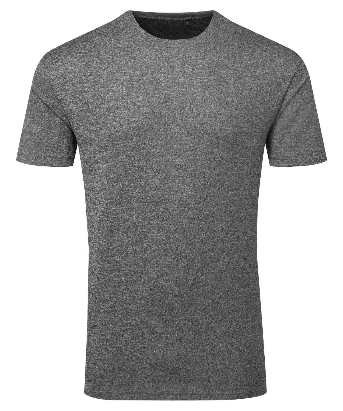 Camiseta texturizada reciclada Cationic TriDri® | Melange Negro