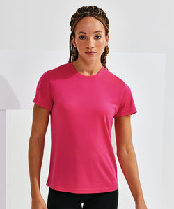 Camiseta texturizada reciclada cationica para mujer TriDri® | Negro