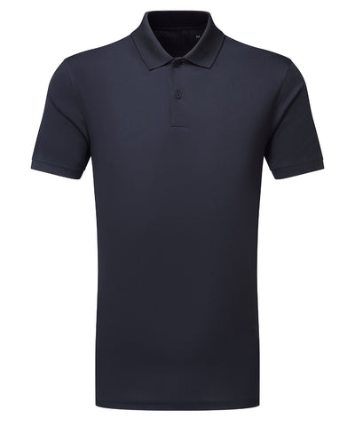 Polo texturizado reciclado Cationic TriDri® | Azul Marino Francs