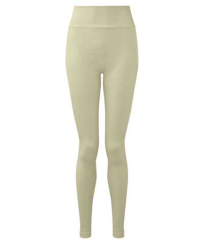 Mallas de deporte flexibles para mltiples deportes con ajuste 3D sin costuras recicladas TriDri® para mujer | Verde Salvia Jaspeado