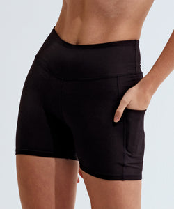Pantalones cortos reciclados de microfibra para mujer TriDri® | Negro