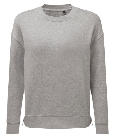 Sudadera con cremallera Chill de TriDri® reciclada para mujer | Gris Jaspeado