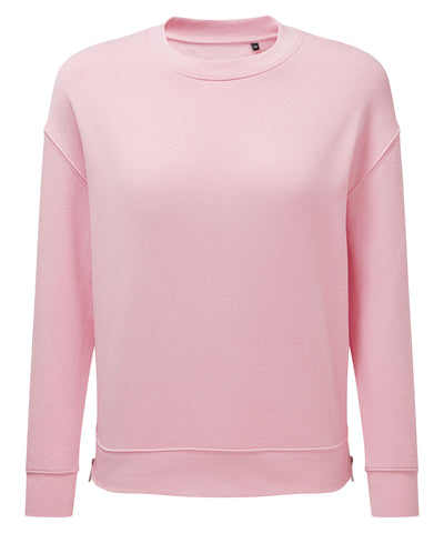 Sudadera con cremallera Chill de TriDri® reciclada para mujer | Rosa Claro