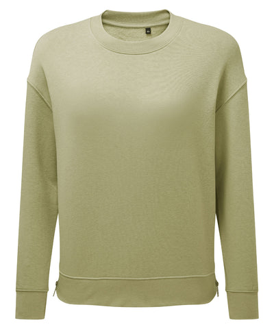 Sudadera con cremallera Chill de TriDri® reciclada para mujer | Verde Salvia