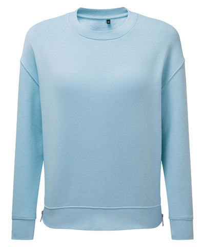 Sudadera con cremallera Chill de TriDri® reciclada para mujer | Azul Cielo