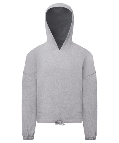 Sudadera corta extragrande reciclada para nios TriDri® | Gris Jaspeado