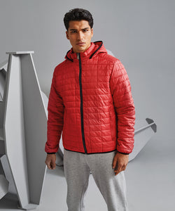 Chaqueta con capucha de panal | Morera