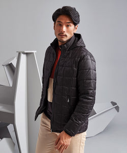 Chaqueta acolchada con capucha | Negro