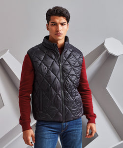 Chaleco acolchado Diamond pane | Negro